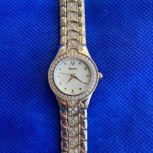 ‼️SOLD ‼️ Bulova Women's Crystal Stainless  Watch